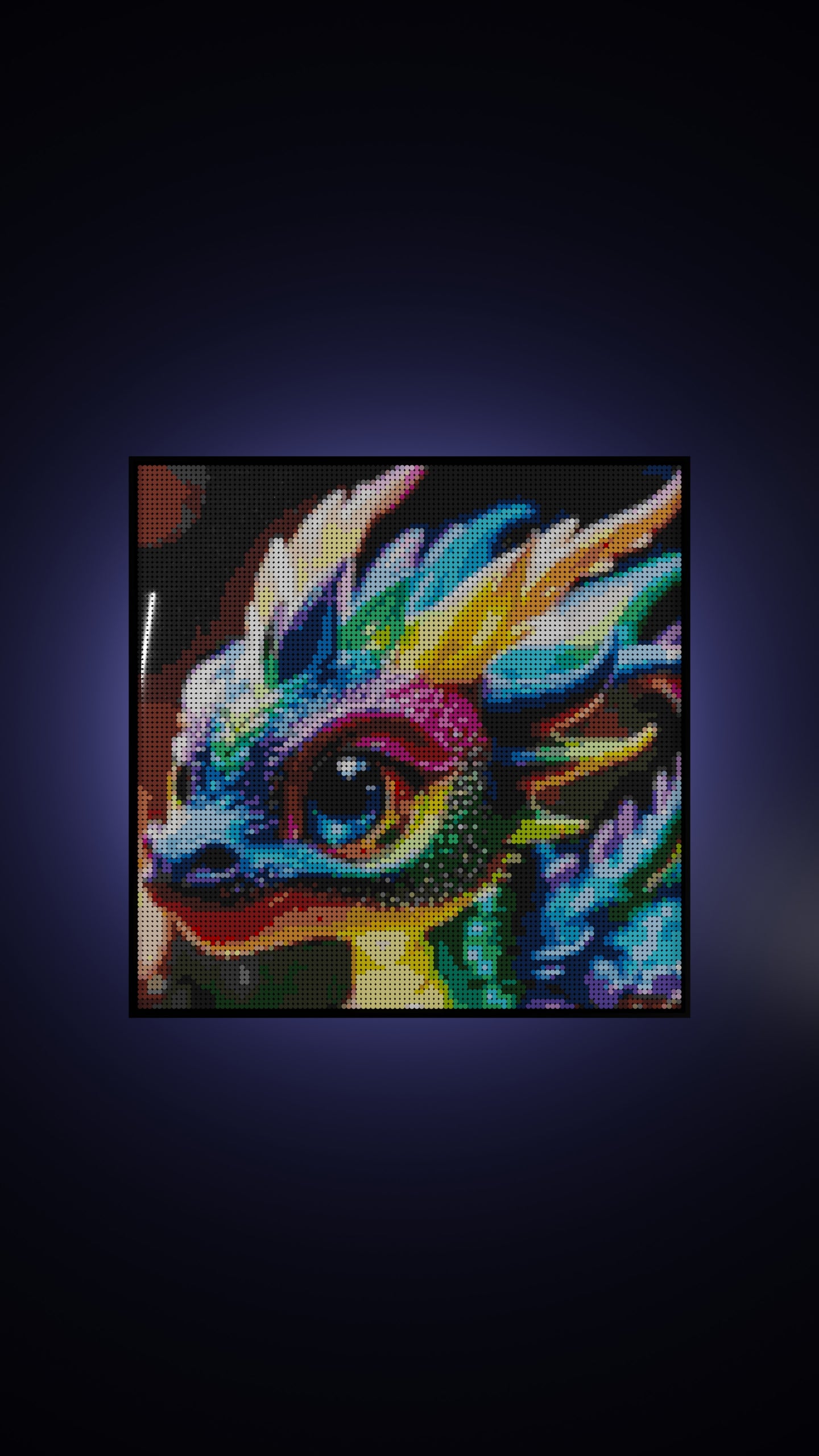 Neon Hatchling LEGO® Style mosaic creative DIY building set